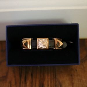 Swarovski Crystal Tactic Leather Bracelet